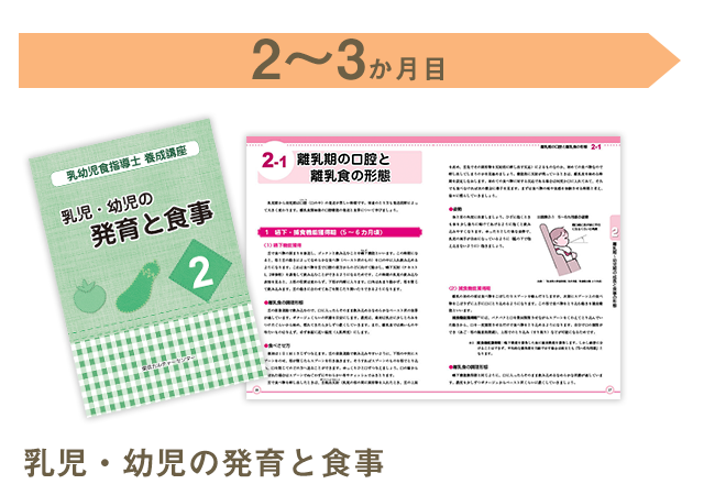 2～3か月目 乳児・幼児の発育と食事