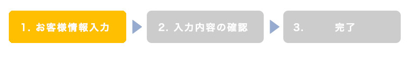 お客様情報入力